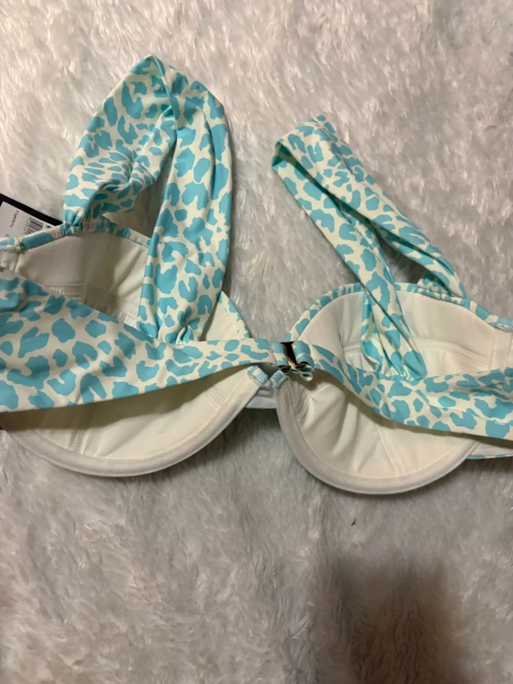 Kate Spade New York Regal Leopard print 2 Pieces Swimsuit bikini set Size XL